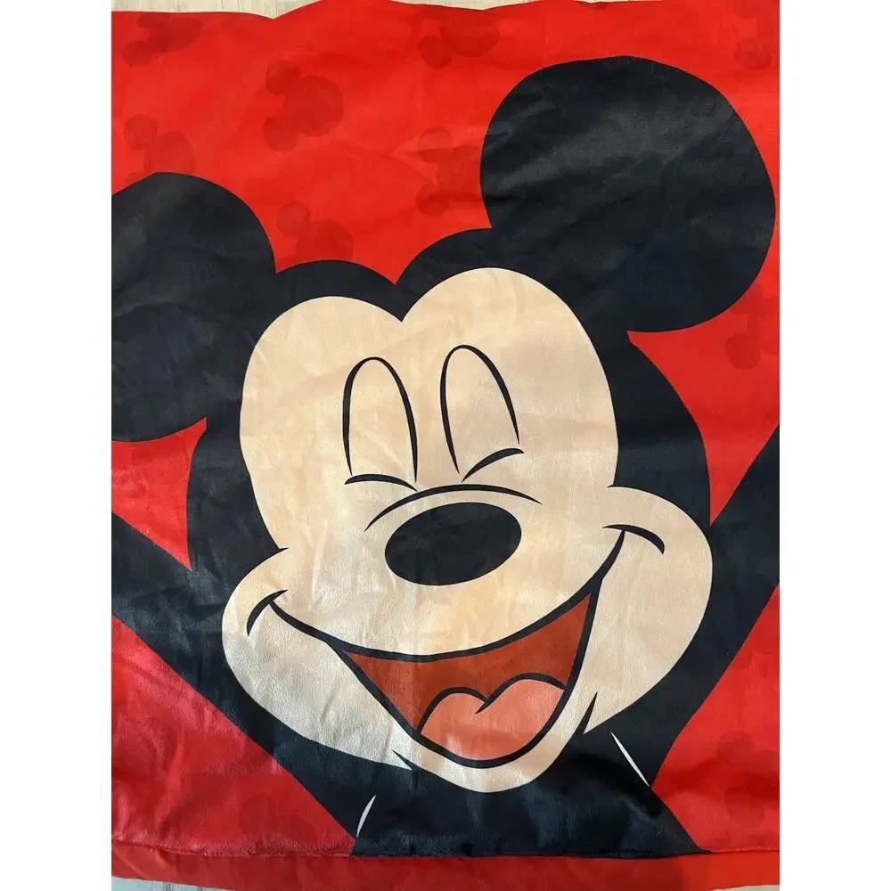 Disney Mickey Mouse Children’s Sleeping/Slumber Bag 52" x 26" Red 100% Polyester - Picture 3 of 8